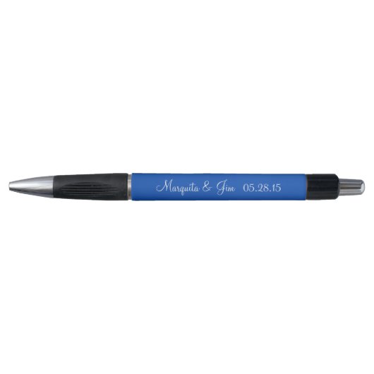 Stylo Sapphire Faveurs de mariage personnalisées (Devant)