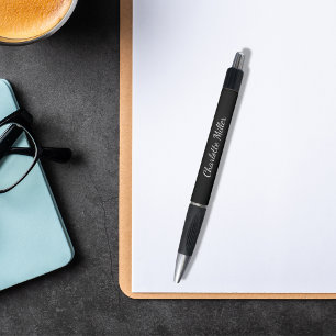 Stylo Script de nom noir classique