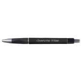 Stylo Script de nom noir girly (Devant)