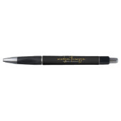 Stylo Script d'or noir de luxe professionnel simple (Devant)