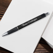 Stylo Script moderne Monogramme Nom Noir