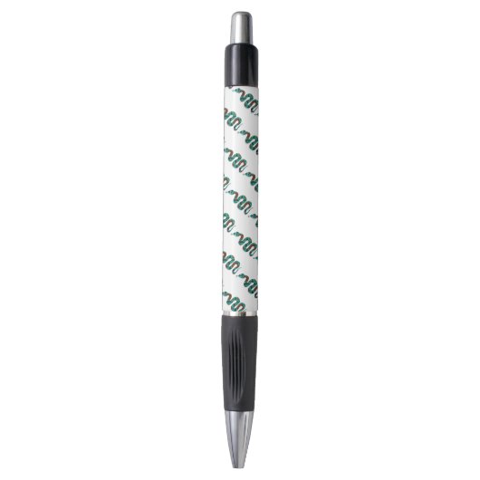 Stylo Silhouette d'impression Brown et Turquoise de serp (Devant (Vertical))