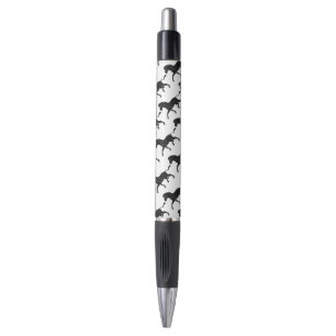 Stylo Silhouette d'impression en noir et gris Zebra