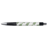 Stylo Silhouette d'impression en noir et vert serpent (Devant)