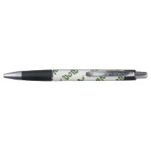 Stylo Silhouette d'impression en noir et vert serpent (Dos)