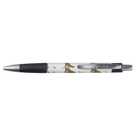 Stylo Siloette léopard Brown et jaune (Dos)