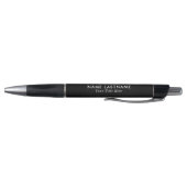 Stylo Simple Elegant Basic Modern Black Name Titre (Bas)