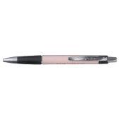 Stylo Simple fille Blush rose Élégant Nom moderne Titre (Dos)
