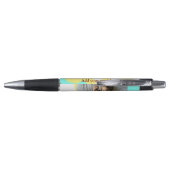Stylo simple minimum AJOUTER VOTRE TEXTE PHOTO NOËL yell (Dos)