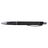 Stylo Simple Monogramme Nom Moderne Noir (Bas)