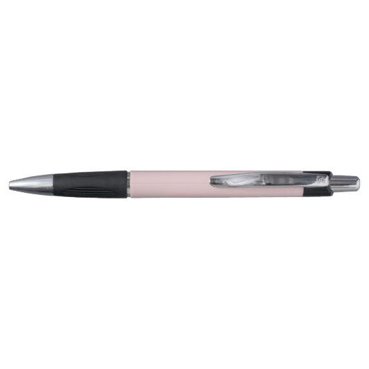 Stylo Simple Monogramme Nom Moderne Rose Pâle (Dos)