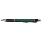 Stylo Simple Monogramme Nom Moderne Vert Foncé (Bas)