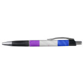 Stylo SlipperyJoe glisser le drapeau de fierté violet bl (Haut)