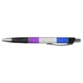 Stylo SlipperyJoe glisser le drapeau de fierté violet bl (Bas)