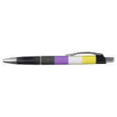 Stylo SlipperyJoe's Nonbinary Pride Drapeau gay cadeaux  (Haut)