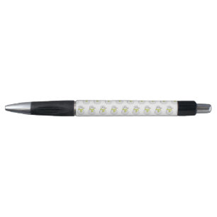 Stylo Snowman portant une écharpe jaune