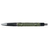 Stylo Sphères miniatures de forêt verte blanche (Devant)