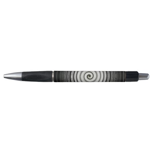 Stylo spirale noire et blanche (Devant)