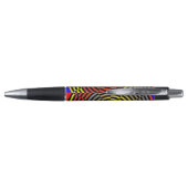 Stylo Spirale rouge jaune bleu par Kenneth Yoncich (Dos)