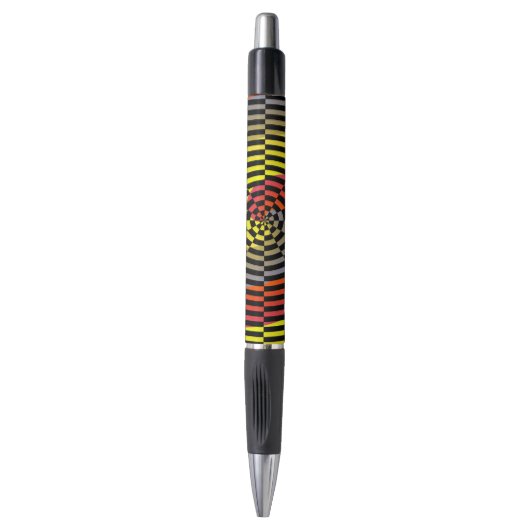 Stylo Spirale rouge jaune bleu par Kenneth Yoncich (Devant (Vertical))