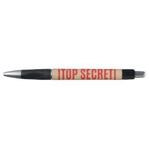 Stylo Stamped Top Secret Pen