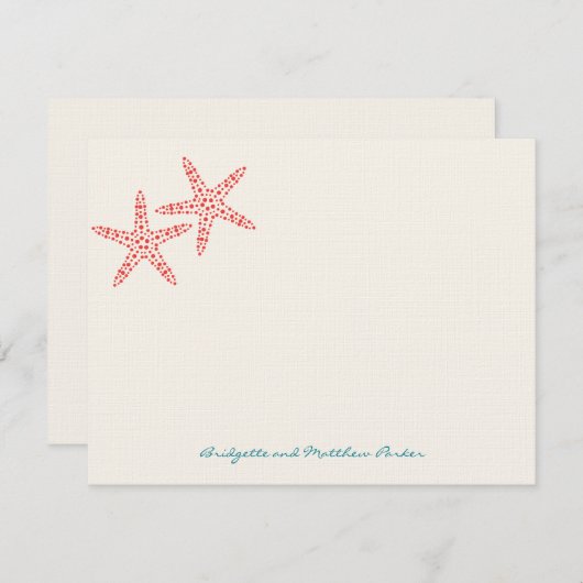 Stylo Starfish Merci Cartes (Devant / Derrière)