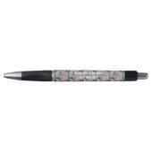 STYLO STYLE DE FLEURS EN COULEUR D'EAU BLANC IRIS (Devant)