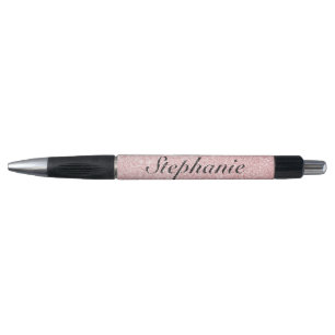 Stylo Style de Parties scintillant rose de nom personnal