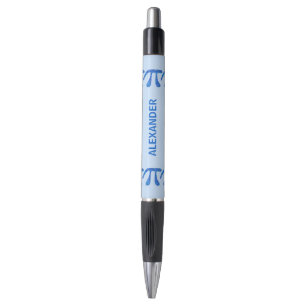 Stylo Symbole bleu Pi Math Geek Fun School College