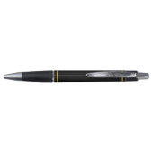 Stylo Symbole d'infini sur fond noir (Dos)