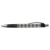 Stylo Tartan plaids motif - beige bleu traditionnel (Haut)
