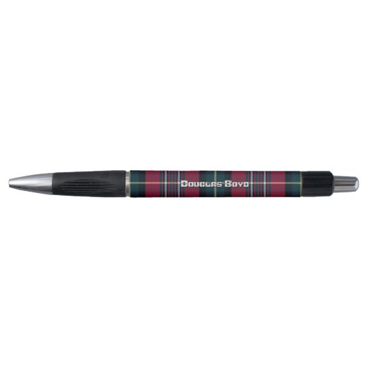 Stylo Tartan sans votre nom, initiales ou tout autre tex (Devant)