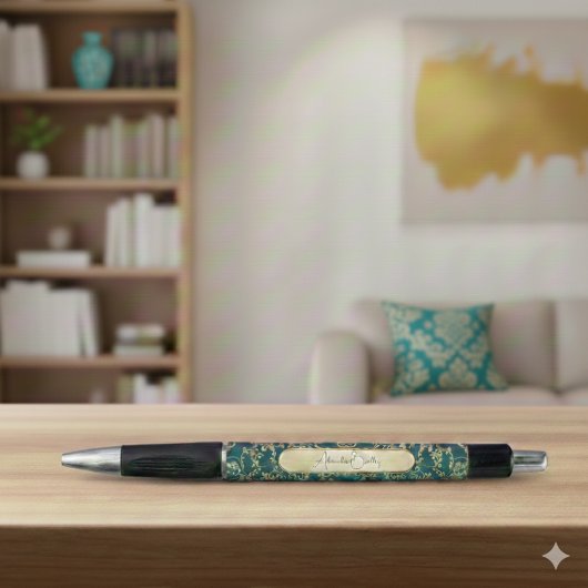 Stylo Teal Gold Prayer Journal Accessory with Name