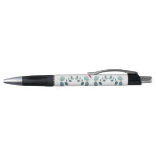 Stylo Texte personnalisé de la plume feuille de forêt