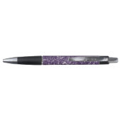Stylo Texture de scintillement violet faux avec texte pe (Dos)