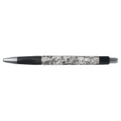 Stylo texture granite | Arrière - plan de marbre en noir (Devant)