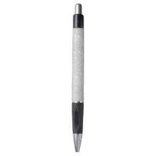Stylo Texture Parties scintillant argent blanc brillant