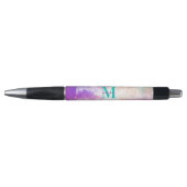 Stylo Tie Dye Pastel Rose Orange Turquoise Violet Monogr (Devant)