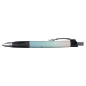Stylo Tortue Côtière Argent Turquoise Ajouter Texte (Haut)