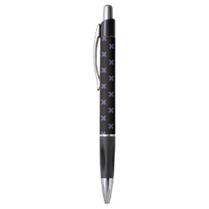 Stylo Traces croisées ultra violettes sur noir