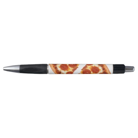Stylo Tranche de pizza pepperoni classique de SlipperyJo (Devant)