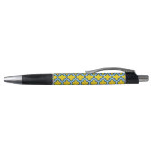 Stylo Trellis jaune et bleu bébé, treillis, Quatrefoil (Haut)