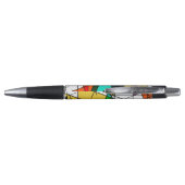Stylo Triangle Coloré Géométrique Moderne (Dos)