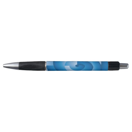 Stylo Triangles bleus tournant (Devant)