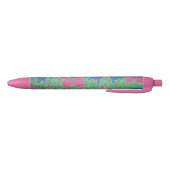 Stylo tropical de tortues et de fleurs (Bas)