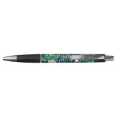 Stylo Tropical Green Lilac Gold Monster Feuille Floral (Dos)