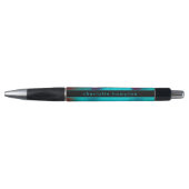 Stylo Turquoise Moderne Unique Cool Groovy Personnalisé (Devant)