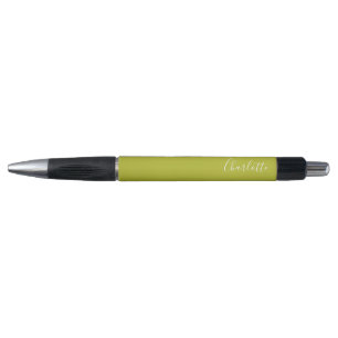 Stylo Typographie de script chic Chartreuse personnalisé
