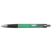 Stylo Un carré vert solide placé sur un fond blanc (Dos)