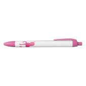 Stylo Unicorne Rose, encre noire (Haut)
